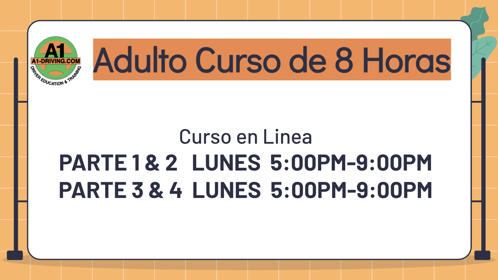 Cursos adultos 8 horas